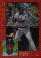2019 Topps Silver Pack 1984 Chrome Promo  #38 Adrian Beltre Red Refractor Baseball Card