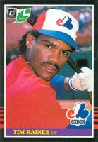 1985 Leaf #218 Tim Raines Baseball Card