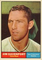 1961 Topps #55 Jim Davenport Baseball Card