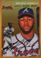 2023 Topps Chrome Platinum Anniversary #450 Michael Harris II Gold Refractor Baseball Card