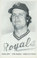 1975 Kansas City Royals Postcards # George Brett Baseball Card