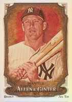 2024 Topps Allen & Ginter #142 Mickey Mantle Silver Portrait Hot Box Baseball Card