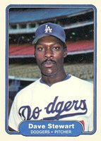 1982 Fleer #24 Dave Stewart Baseball Card