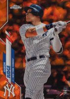 2020 Topps Chrome Sapphire Edition #7 Aaron Judge Orange Refractor Baseball Card
