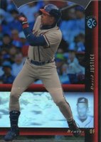 1994 SP Holoview Red #17 David Justice Baseball Card