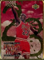 1996 Upper Deck Jordan Flying High Metal #8 Michael Jordan Basketball Card