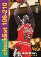 1995 Collector's Choice  #210 Checklist: Michael Jordan Basketball Card