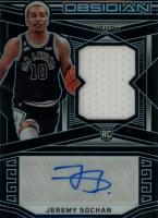 2022 Panini Obsidian #211 Jeremy Sochan Jersey Autograph Basketball Card