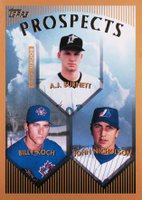 1999 Topps #437 A.J. Burnett/Billy Koch/John Nicholson Baseball Card