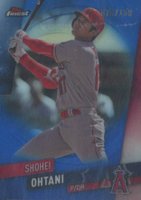 2019 Finest #100 Shohei Ohtani Blue Refractor Baseball Card