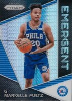 2017 Panini Prizm Emergent #EMMAR Markelle Fultz Hyper Prizm Basketball Card