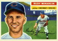 1956 Topps #36 Rudy Minarcin White Back Baseball Card