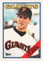 1988 Topps Tiffany #350 Will Clark Baseball Card