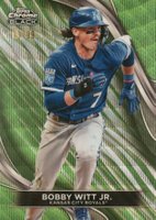 2024 Topps Chrome Black #72 Bobby Witt Jr. Green Wave Baseball Card
