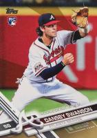 2017 Topps Update #US247 Dansby Swanson Fielding-Gold Baseball Card