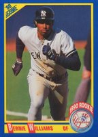 1990 Score #619 Bernie Williams Baseball Card