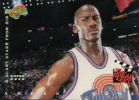 1996 Upper Deck Space Jam #56 A Scary Stare from Air Basketball Card