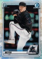 2020 Bowman Draft #BD50 Max Meyer Chrome-Refractor Baseball Card