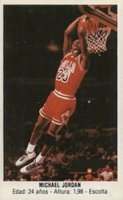 1987 Merchante Spanish Stickers #113 Michael Jordan Basketball Card