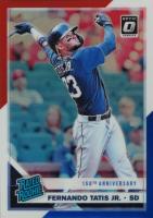 2019 Panini Donruss Optic #84 Fernando Tatis Jr. Red/White/Blue 150th Anniversary Baseball Card