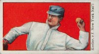 1909 American Caramel # Willie Keeler Throwing Baseball Card