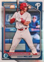 2024 Bowman Draft #BDC115 Aidan Miller Chrome-Refractor Baseball Card