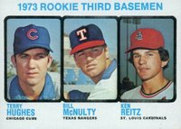 1973 Topps #603 Rookie Third Basemen Baseball Card