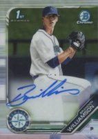 2019 Bowman Draft Chrome Draft Picks Autograph #CDABWI Brandon Williamson Baseball Card
