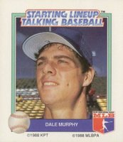 1988 Starting Line Up Talking Baseball # Dale Murphy Baseball Card