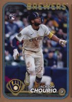 2024 Topps Update #US240 Jackson Chourio Gold Baseball Card