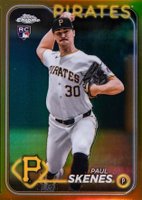 2024 Topps Chrome Update #USC88 Paul Skenes Gold Refractor Baseball Card
