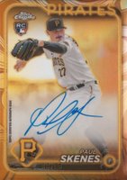 2024 Topps Gilded Collection Topps Chrome Gold Autographs #CGAPS Paul Skenes Baseball Card