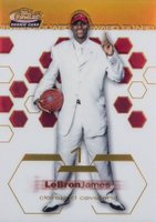 2002 Finest #178 LeBron James Gold Refractor Basketball Card