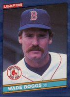 1986 Leaf #168 Wade Boggs Baseball Card