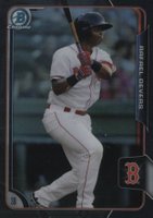 2015 Bowman Draft #106 Rafael Devers Chrome-Asia Black Refractor Baseball Card