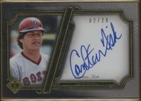 2021 Topps Transcendent Collection Autographs #CF Carlton Fisk Variation Baseball Card