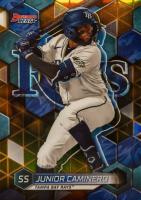 2023 Bowman's Best Top Prospects #TP18 Junior Caminero Gold Refractor Baseball Card