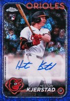 2024 Topps Chrome Update Chrome Baseball Update Series Autographs #ACHK Heston Kjerstad Purple Speckle Baseball Card