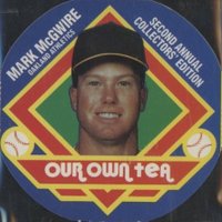 1988 Our Own Tea Discs #4 Mark McGwire Baseball Card