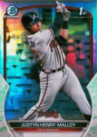 2023 Bowman Chrome Prospects #BCP51 Justyn-Henry Malloy Lunar Glow Refractor Baseball Card