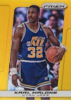 2013 Panini Prizm #241 Karl Malone Gold Prizm Basketball Card