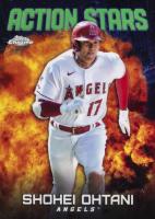 2023 Topps Chrome Update Action Stars #ASC4 Shohei Ohtani Green Baseball Card