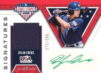 2019 Panini Stars & Stripes USA Material Signatures #S-DY Dylan Crews Baseball Card