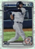 2020 Bowman Draft #BD56 Austin Wells Chrome-Refractor Baseball Card