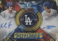 2019 Bowman Draft Franchise Futures Dual Autographs #HB Kody Hoese/Michael Busch Gold Refractor Baseball Card
