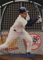1999 Pacific Crown Collection in the Cage #11 Derek Jeter Baseball Card