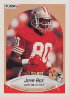 1990 Fleer #13 Jerry Rice Football Card