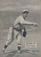 1934 Batter Up #72 Fred Fitzsimmons Baseball Card