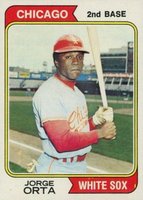 1974 Topps #376 Jorge Orta Baseball Card