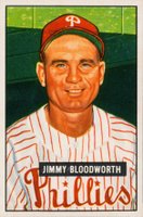 1951 Bowman #185 Jimmy Bloodworth Baseball Card